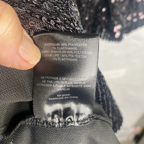 Jonathan Simkhai Black Sequined Plunge Lace Draped Gown NWT - Picture 13 of 14